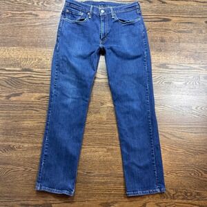 Levis 514 Jeans Mens 34x32 Blue Medium Wash Denim Straight Fit